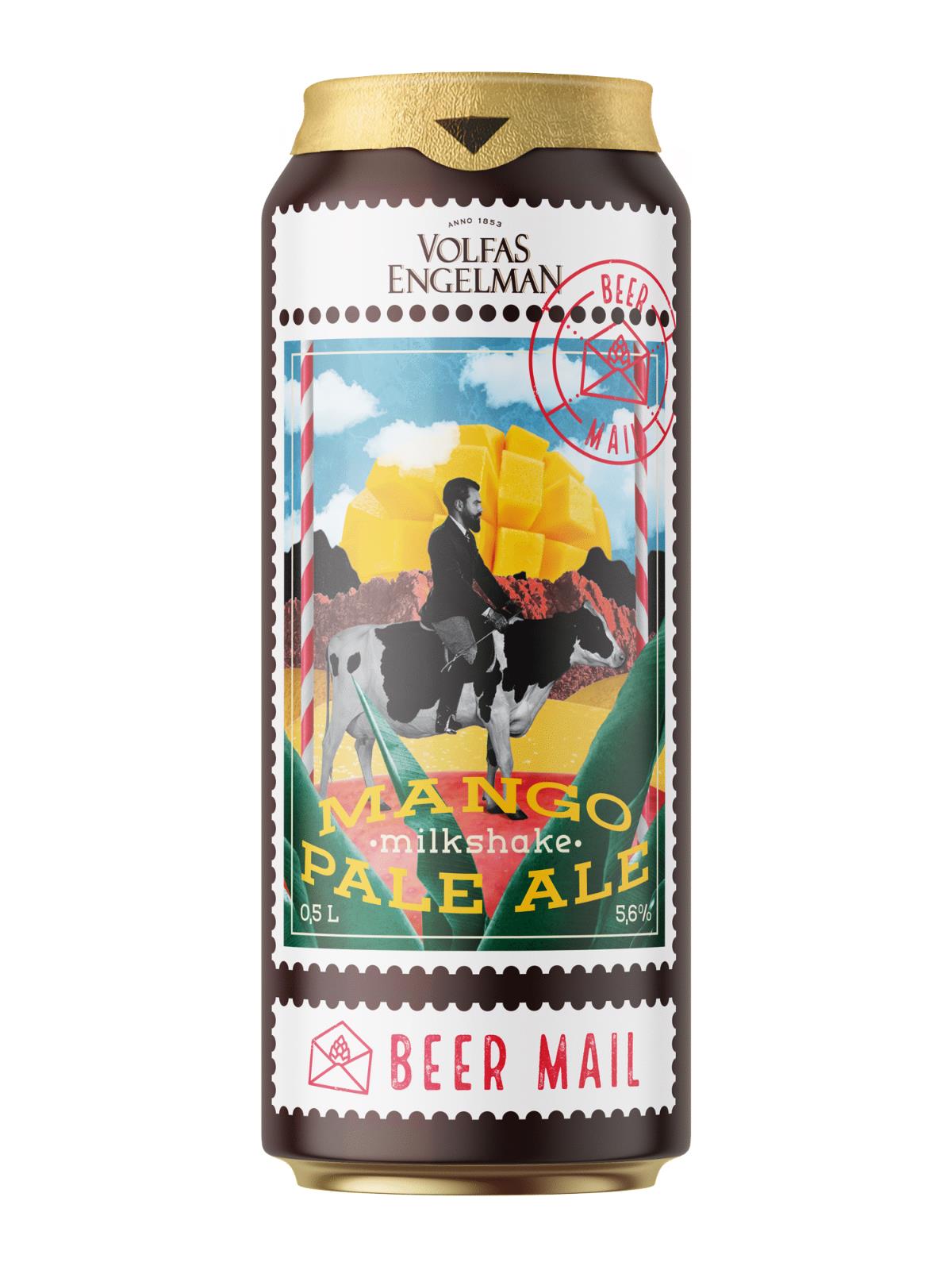 Volfas Empty Collectible Beer Can Beer Mail Mango Milkshake Pale Ale 500ml