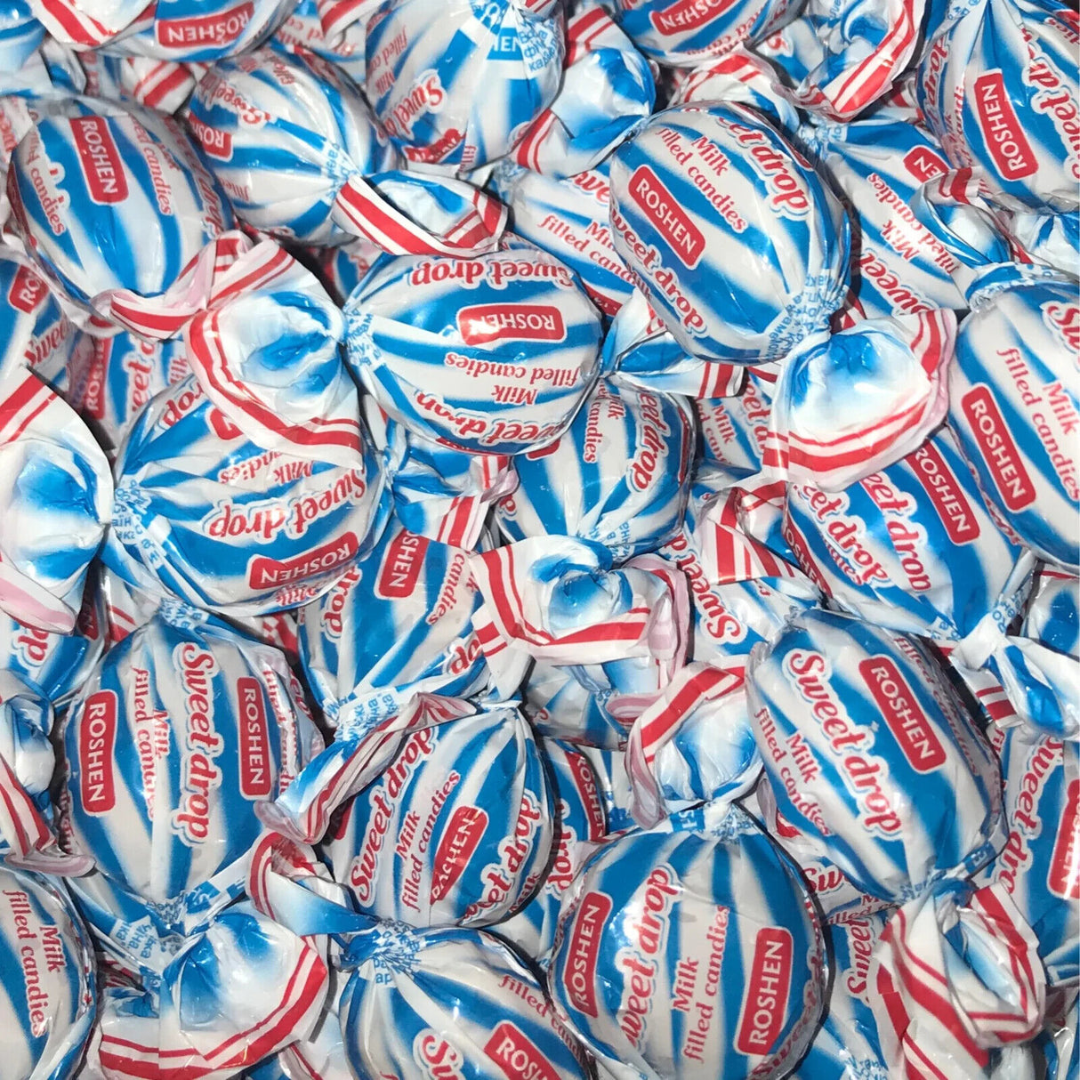 ROSHEN SWEET DROP Caramel Candies with Soft Milk Filling Party Sweets 35oz 1KG