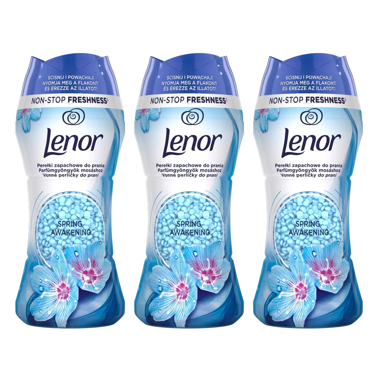 3 LENOR NON-STOP FRESHNESS Spring Awakening Laundry Perfume 210g 7.4oz