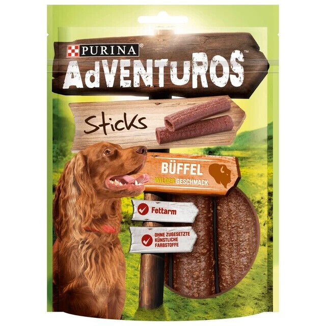 PURINA ADVENTUROS Bison Flavor Sticks Dog Treats 120g 4.23oz