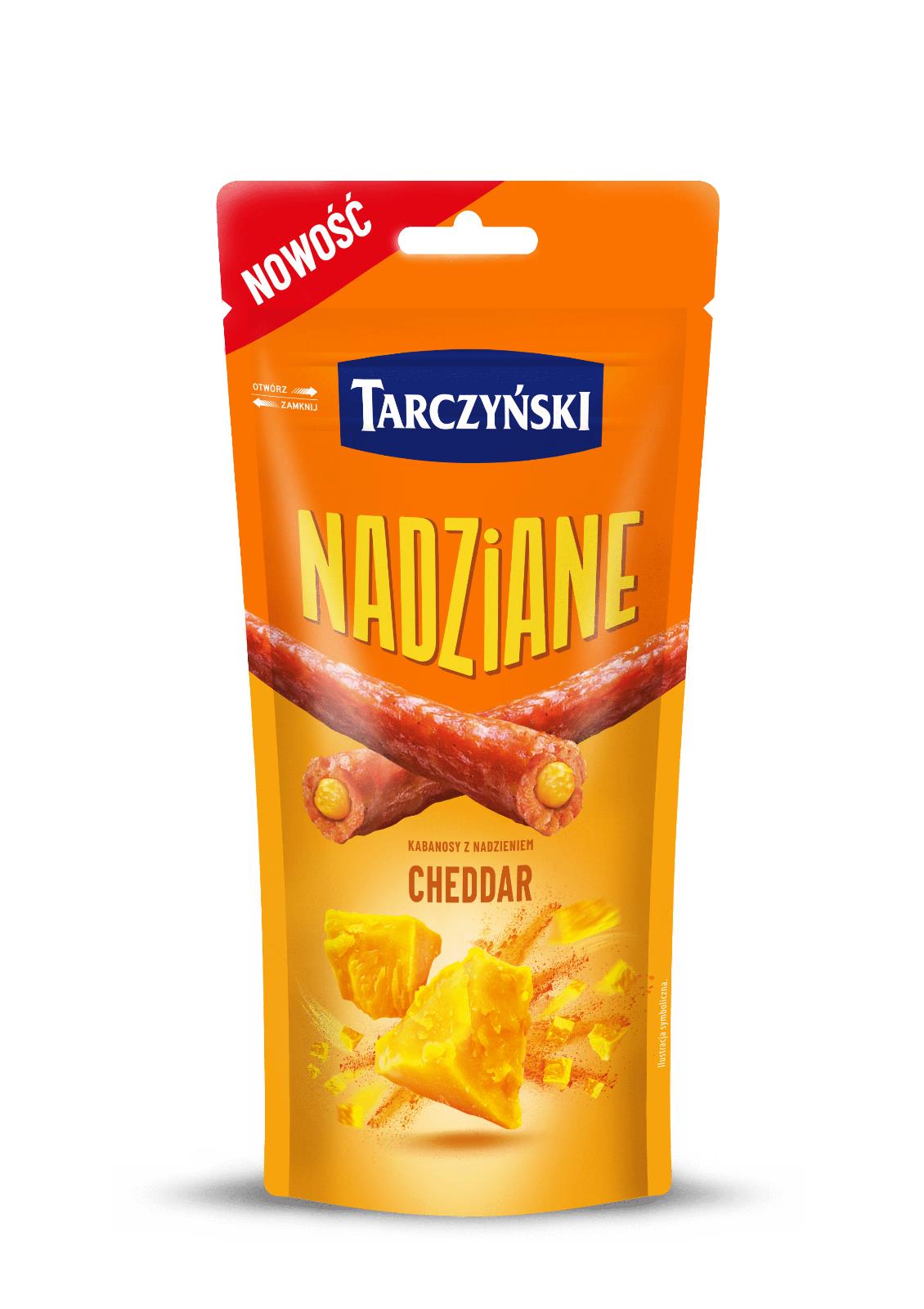 4 TARCZYNSKI NADZIANE Cabanossi Kabanos Smoked Sausages Snacks with Cheddar 95g