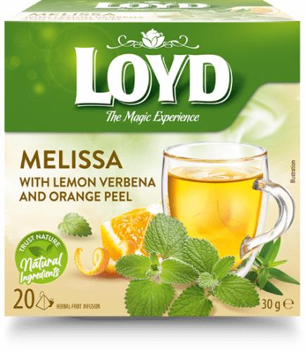4 LOYD Melissa with Lemon Verbena & Orange Peel Herbal Tea Infusion Boxes