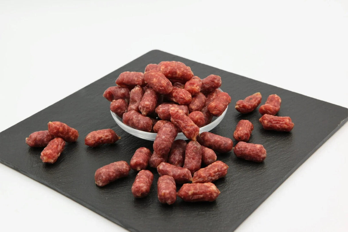2 DORA Cured Mini Pork Sausages Meat Snacks Preservative Free 150g 5.3oz