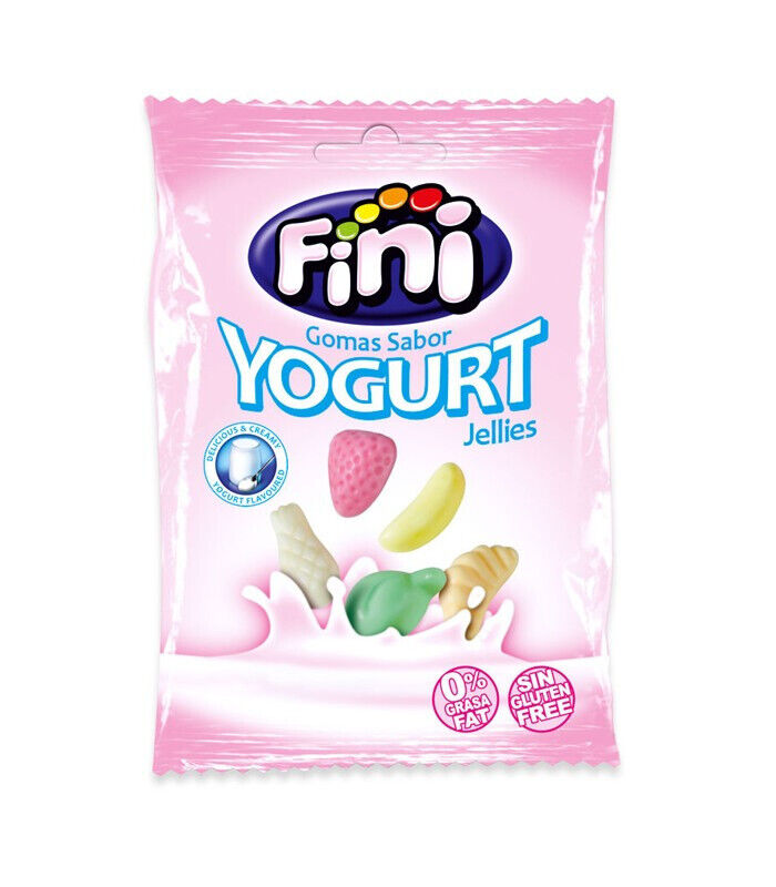 4 FINI YOGURT Jellies Gummy Candy Gluten Fat Free Sweets 90g 3.1oz