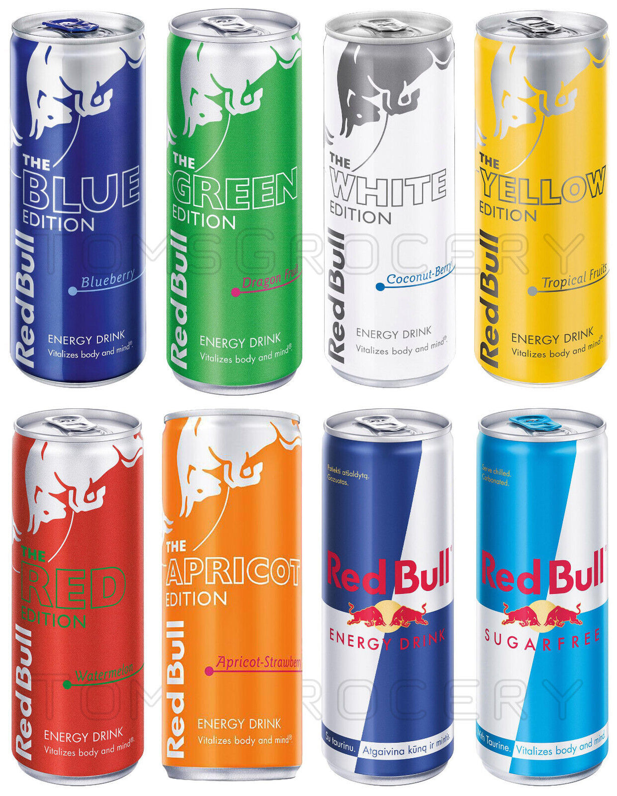 RED BULL Energy Drink Variety Flavor Selection Limited Edition 250ml