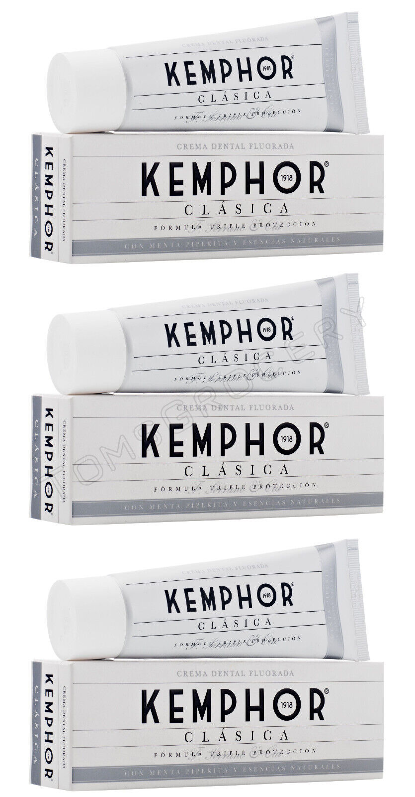 3 KEMPHOR 1918 CLASICA Triple Protection Toothpaste 75ml 2.5fl. oz