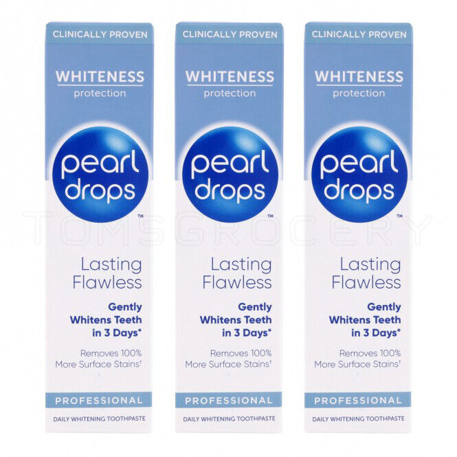 3 PEARL DROPS Professional Daily Gentle Whitening Toothpaste 75ml 2.54fl. oz