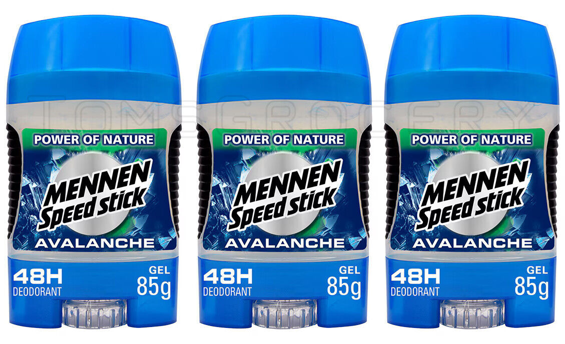 3 MENNEN Speed Stick AVALANCHE 48h Protection Gel Antiperspirant Sticks 85ml