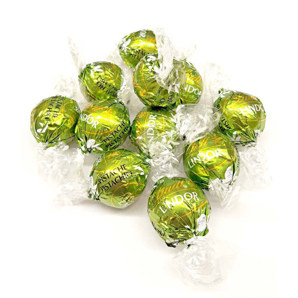 LINDT LINDOR Chocolate Candy Balls with Pistachio Cream Filling 200g 7.06oz