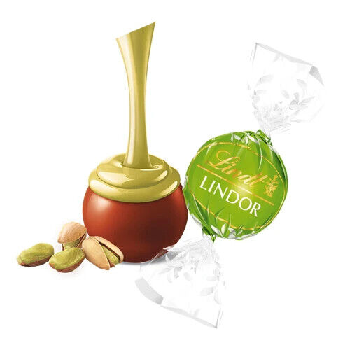 3 LINDT LINDOR Chocolate Candy Balls with Pistachio Cream Filling 200g 7.06oz