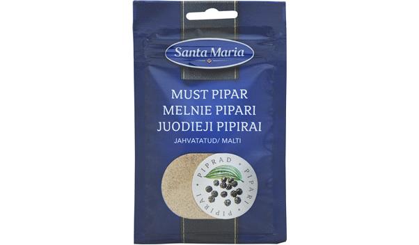 12 SANTA MARIA Ground Black Pepper Spices Seasoning Bags 16g 0.56oz