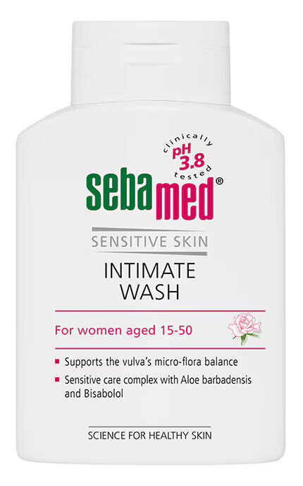 SEBAMED INTIMATE WASH Sensitive Skin For Women ph 3.8 50ml 1.7fl. oz