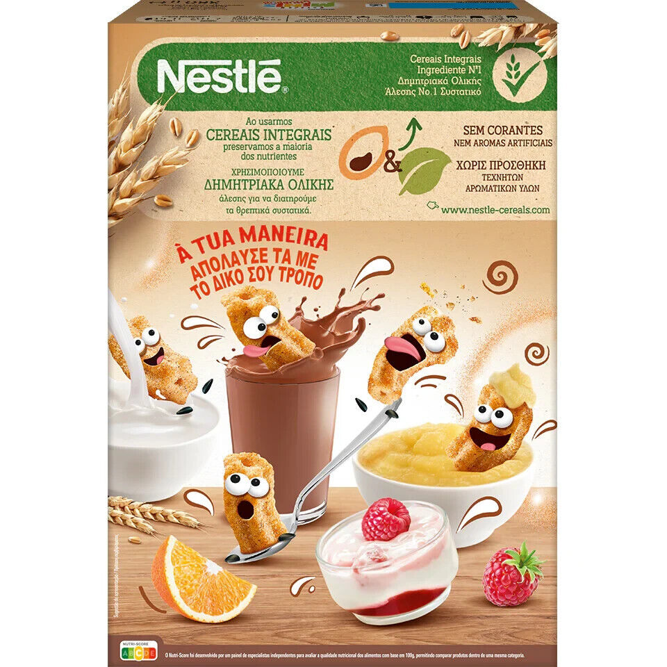 4 CINI MINIS CHURROS Super Crunchy Cinnamon Flavor Breakfast Cereal 300g 10.5oz