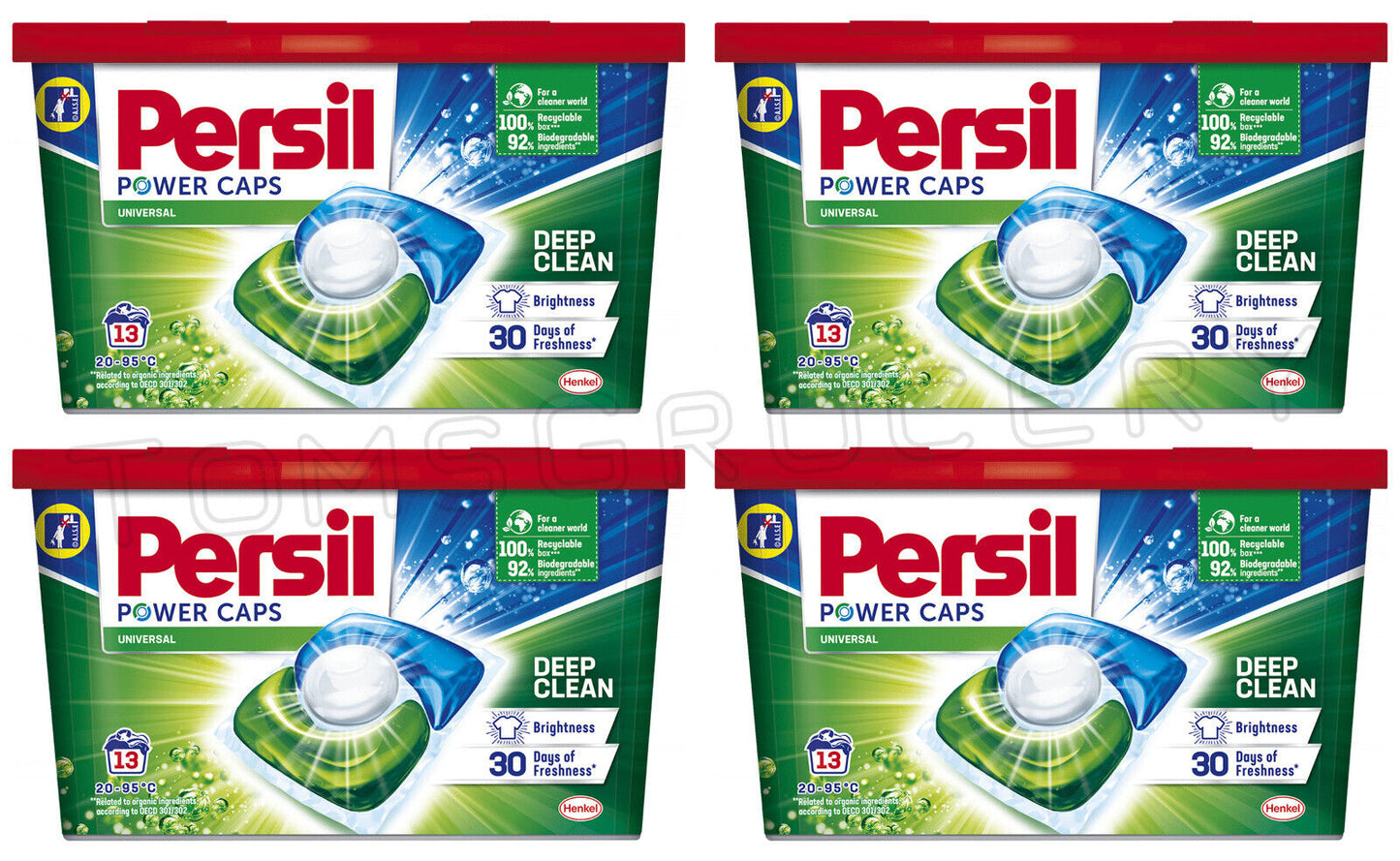 4 PERSIL POWER CAPS DEEP CLEAN UNIVERSAL Capsules Laundry Detergent (52 loads)