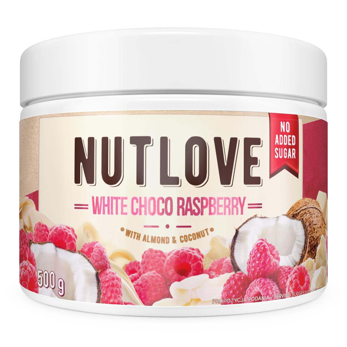 NUTLOVE WHITE CHOCO RASPBERRY Chocolate Cream Spread Dessert Sweets 500g 17oz
