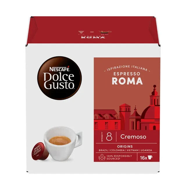 3 NESCAFE ESPRESSO ROMA Cremoso Dolce Gusto Coffee Capsules Pods Boxes New