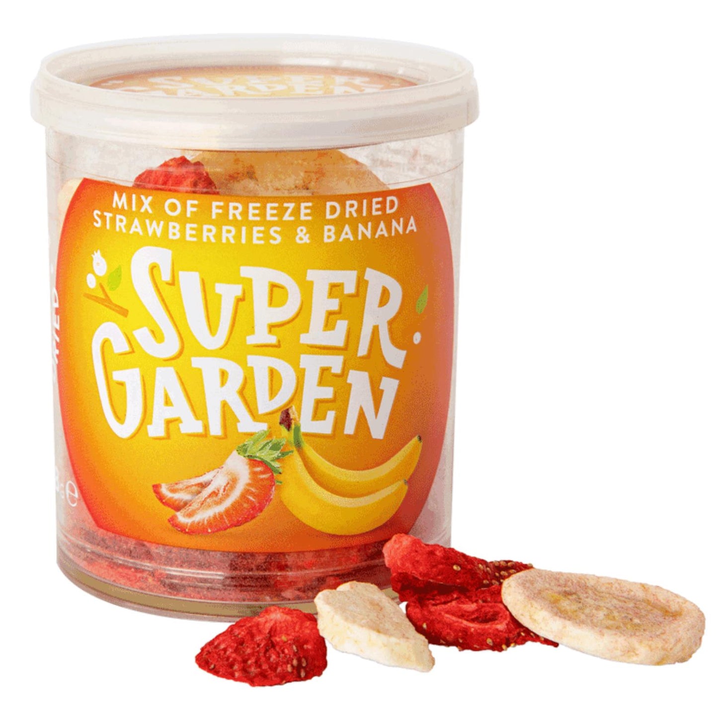 SUPERGARDEN Strawberry & Banana Mix Freeze Dried Healthy Snacks 28g 0.99oz