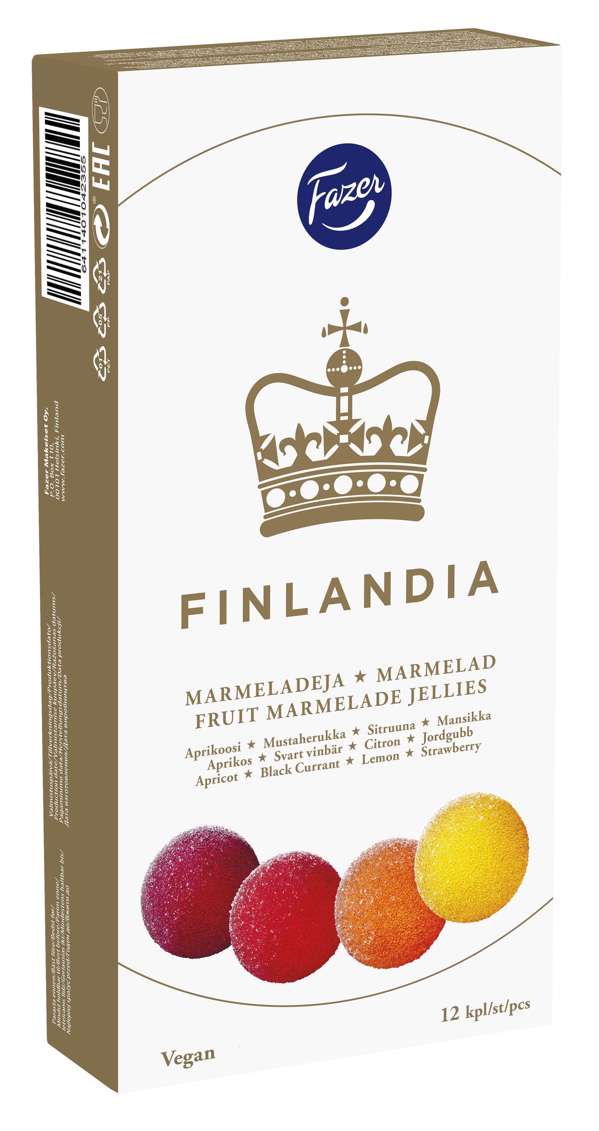 FAZER FINLANDIA Fruit Marmalade Jellies Jelly Candy 260g