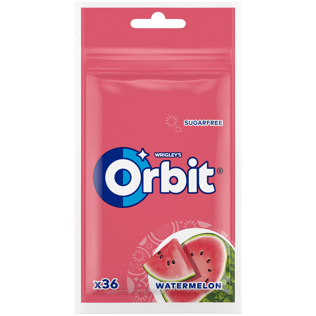 WRIGLEY'S ORBIT WATERMELON Flavor Sugarfree Chewing Gum 50g