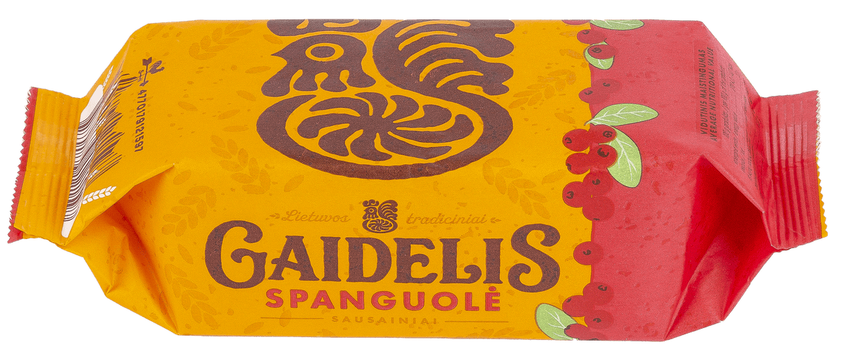 GAIDELIS Cookies with Dried Cranberries 160g