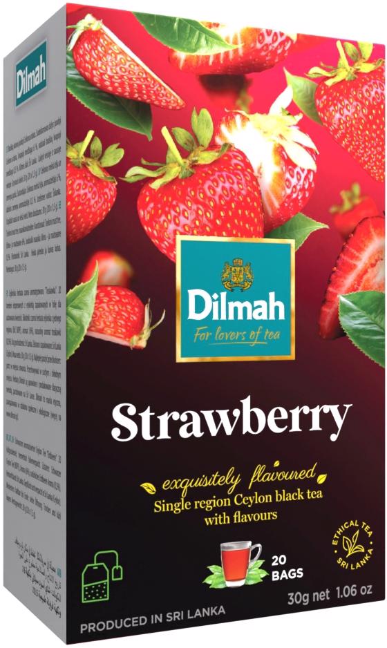 DILMAH STRAWBERRY Flavor Ceylon Black Tea 30g