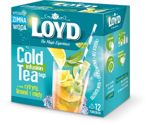 LOYD Cold Infusion Fruit Tea Lemon, Lime & Mint Flavor 30g