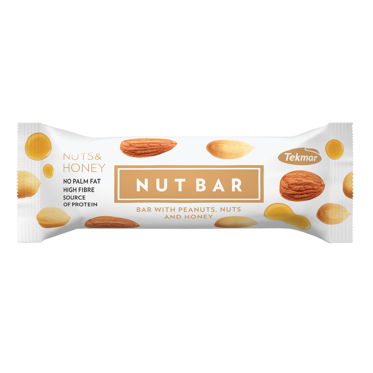 TEKMAR NUT BAR Vegan Cereal Bar with Peanuts, Nuts & Honey 35g