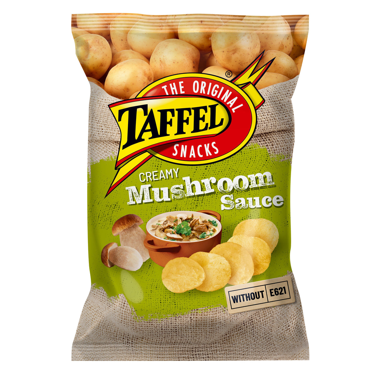 TAFFEL CREAMY MUSHROOM Sauce Flavor Potato Chips 130g