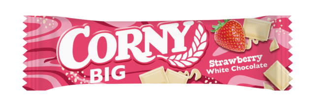 CORNY BIG Strawberry White Chocolate Flavor Cereal Bar 40g 1.4oz