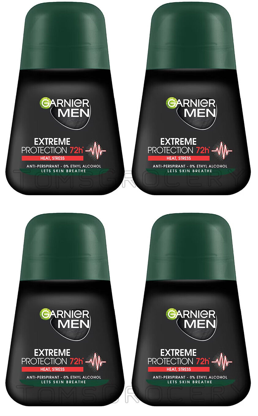 4 GARNIER MEN EXTREME PROTECTION 72h Anti Perspirant Deodorant 50ml 1.8fl oz