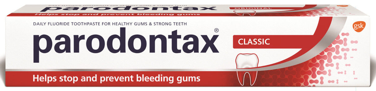 2 PARODONTAX CLASSIC Daily Fluoride Toothpaste for Healthy Gums & Teeth 75ml