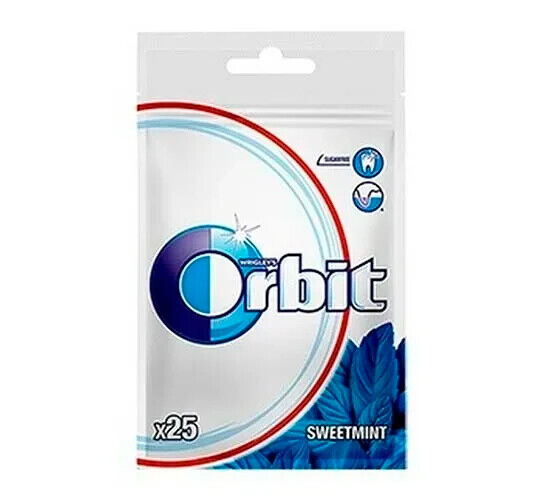 WRIGLEY'S ORBIT SWEET MINT Sugarfree Chewing Gum 35g 1.24oz