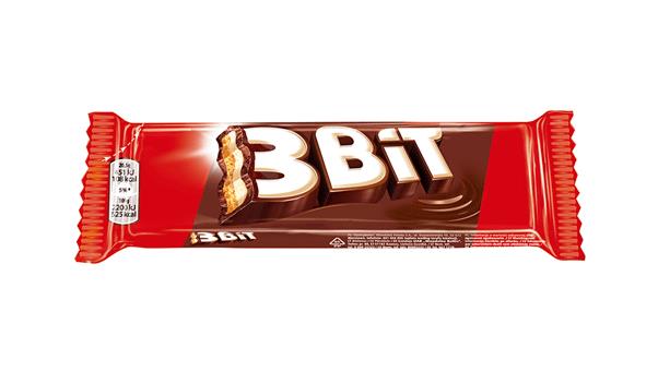 6 3BIT Milk Chocolate Bars with Biscuit European Candy Sweets Snacks 46g 1.6oz