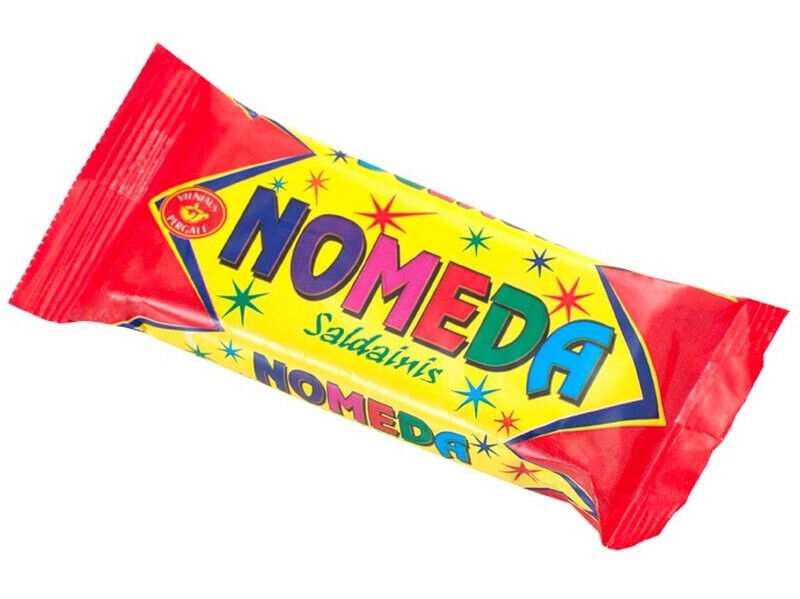10 NOMEDA Crunchy Wafer Chocolate Bars with Peanuts & Apple Jelly 40g 1.4oz
