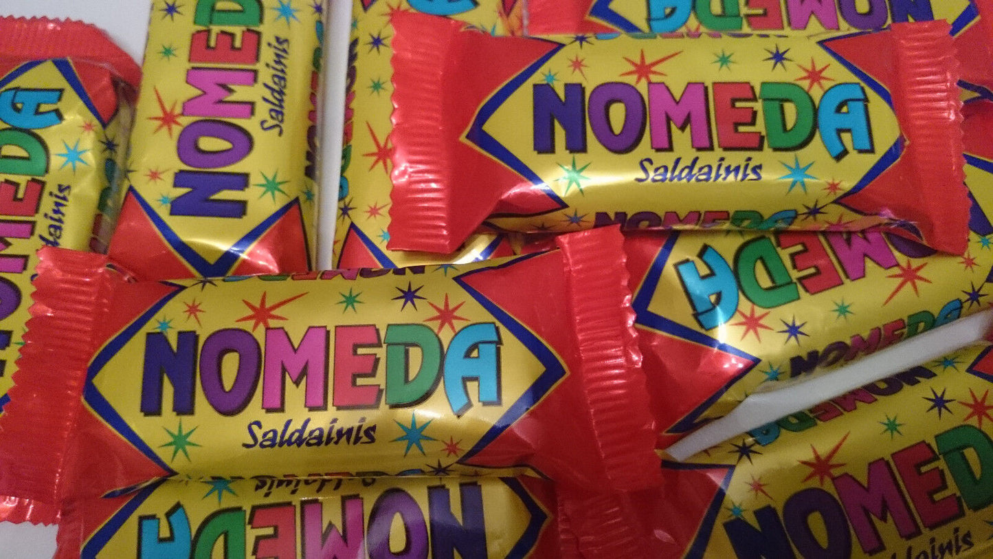 10 NOMEDA Crunchy Wafer Chocolate Bars with Peanuts & Apple Jelly 40g 1.4oz