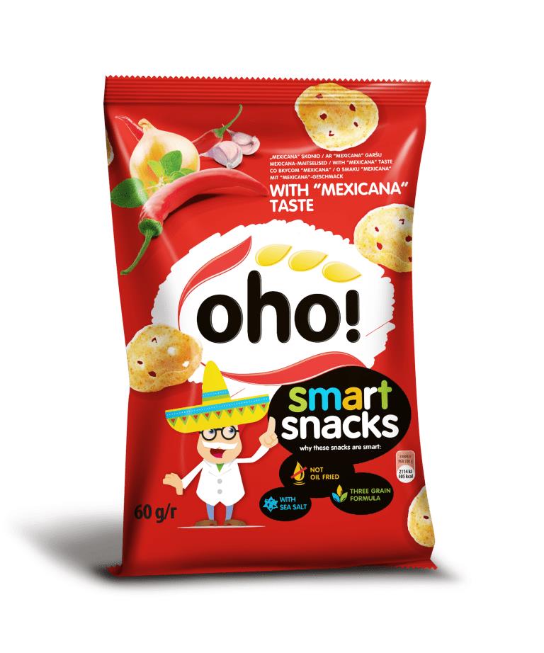5 OHO MEXICANA Flavor Puffed Potato Chips 60g 2.1oz