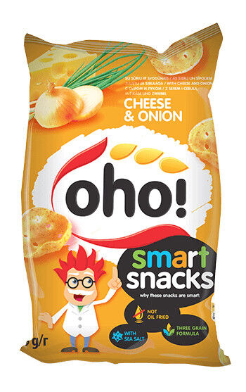5 OHO CHEESE & ONION Flavor Puffed Potato Chips 60g 2.1oz