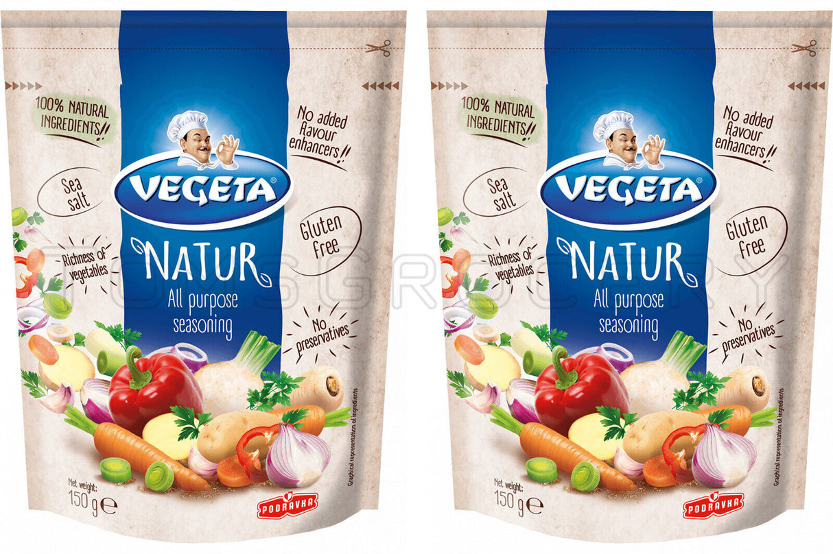 5 VEGETA NATUR All Purpose Seasoning Spices Gluten Free 100% Natural Ingredients 150g