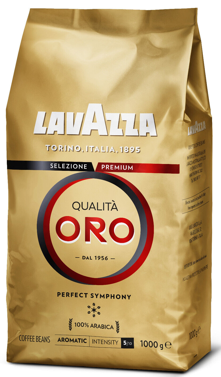 LAVAZZA QUALITA ORO Premium Italian Coffee Beans Medium Roast 100% Arabica 1kg