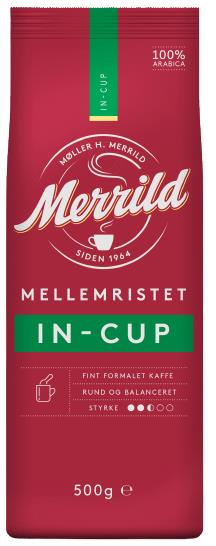 3 MERRILD IN-CUP Finely Ground Coffee Medium Roast Arabica 500g 17.6oz