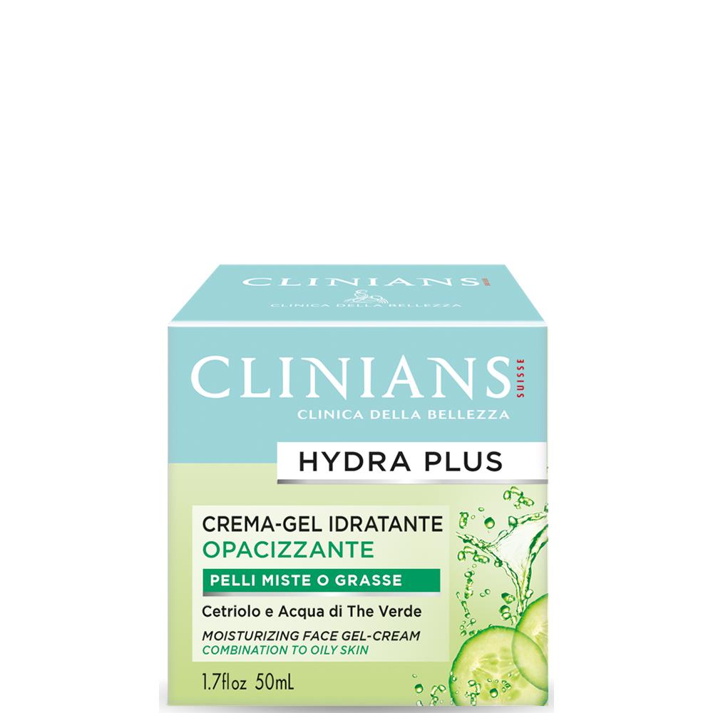 CLINIANS HYDRA PLUS Moisturizing Face Gel Cream Combination to Oily Skin 50ml