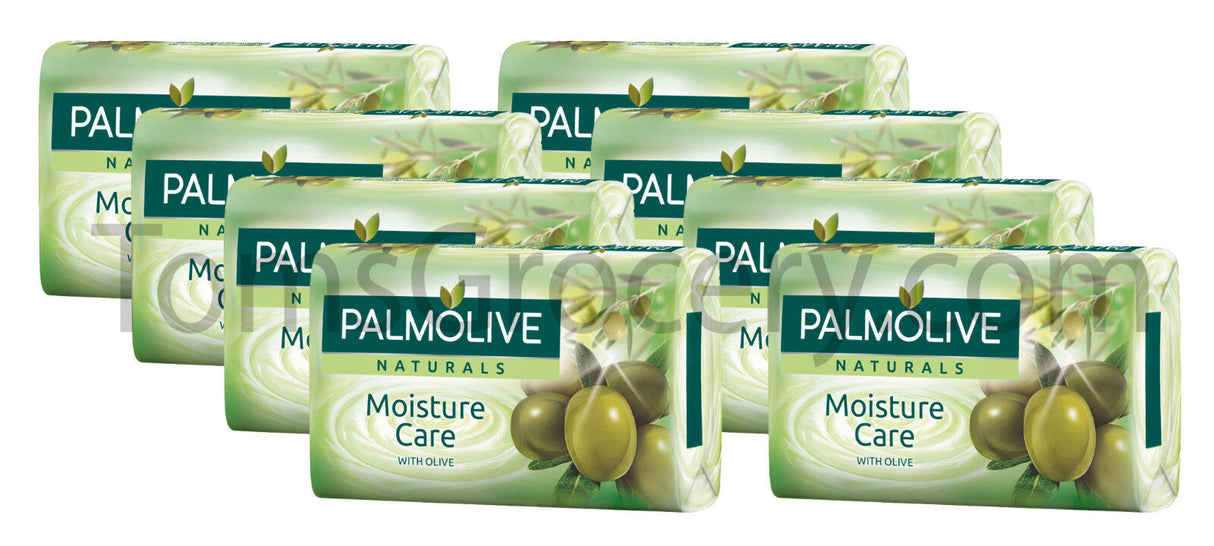 PALMOLIVE NATURALS Moisture Care Moisturizing Bar Soap with Olive Oil 8 x 90g