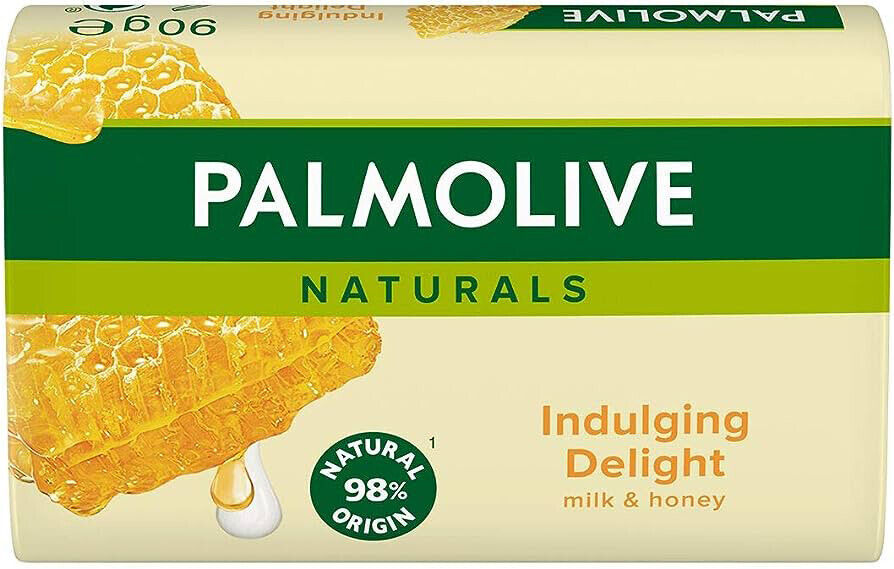 8 PALMOLIVE INDULGING DELIGHT Milk & Honey Pampering Bar Soaps 90g