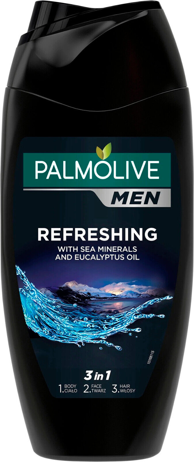 6 PALMOLIVE MEN REFRESHING 3in1 Shampoo Shower Gel Eucalyptus Oil Sea Salt 250ml
