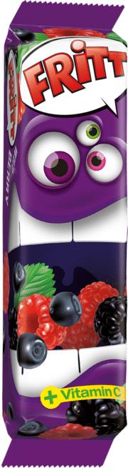 FRITT Wild Berry Flavor German Chewy Candy Stripes with Vitamin C 70g 2.5oz