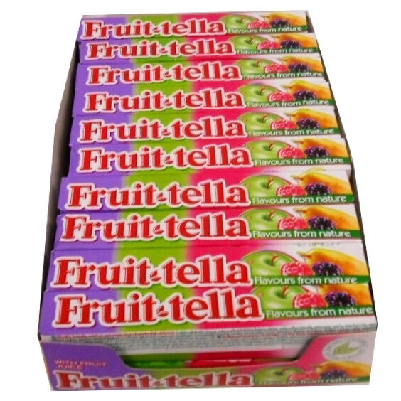 FRUITTELLA Summer Garden Flavor Chewy Candy Sweets Pear Blackberry (pack of 20)