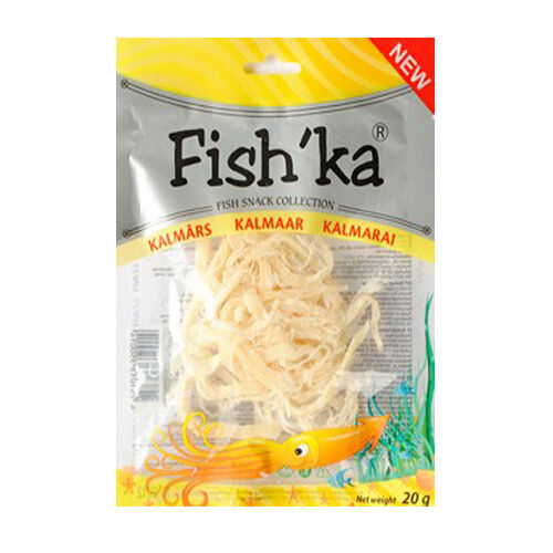 FISHKA Dried Squid Shreds Fish Snacks 20g 0.7oz