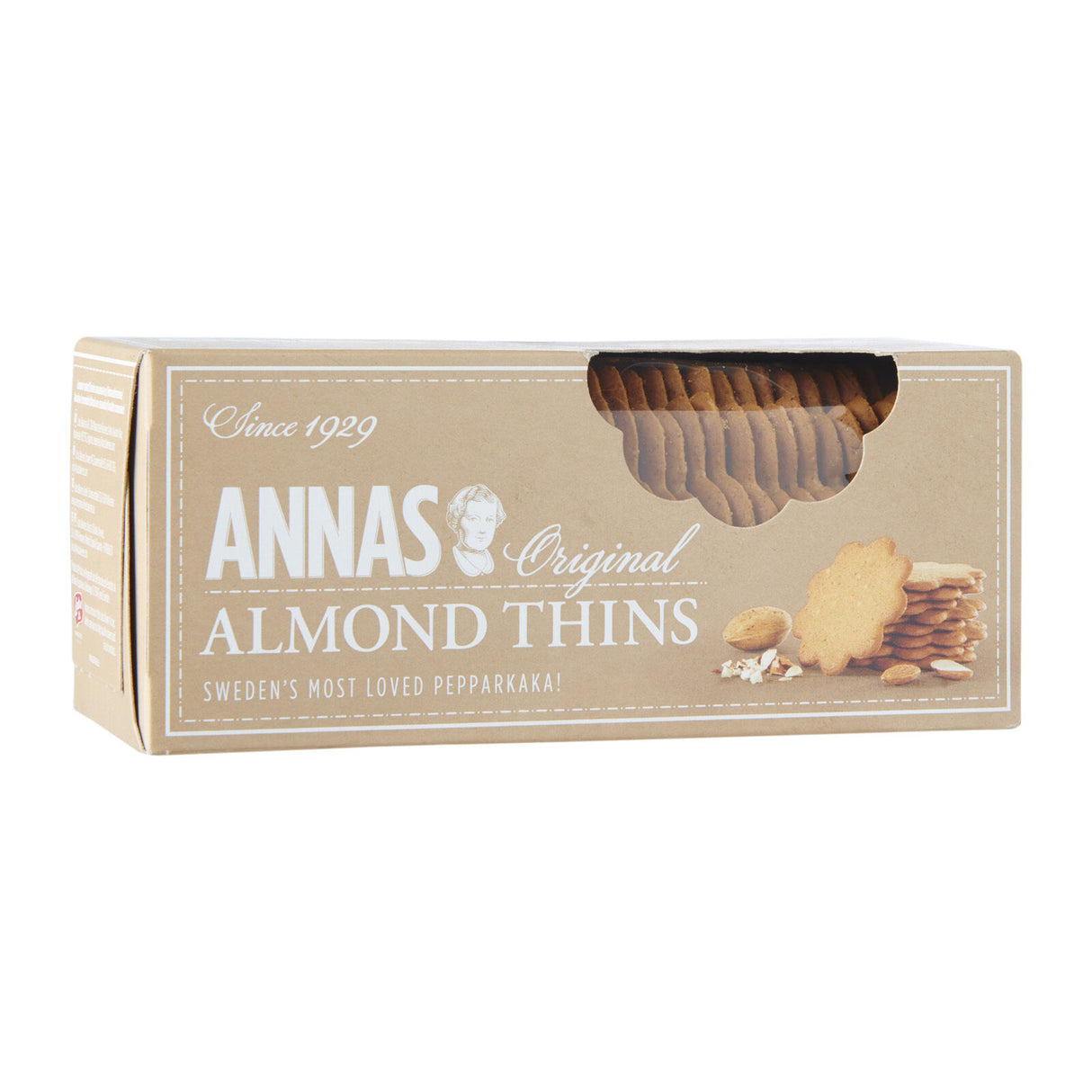 ANNAS Almond Thins Original Swedish Cookies 150g 5.3oz