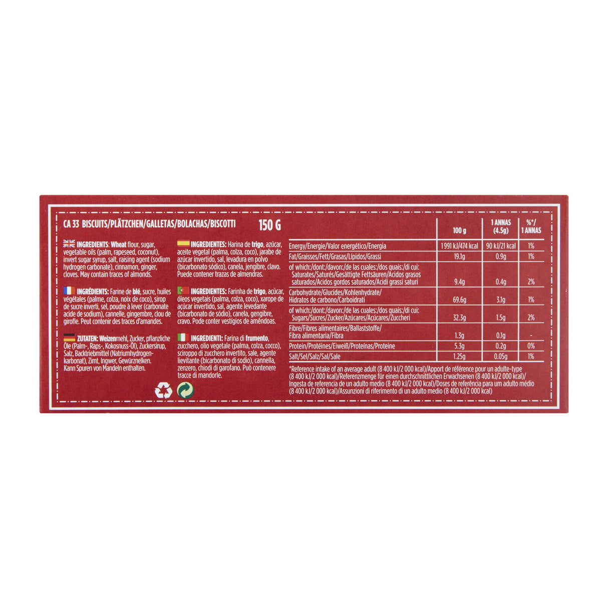 ANNAS Original Swedish Ginger Thins Cookies 150g 5.3oz