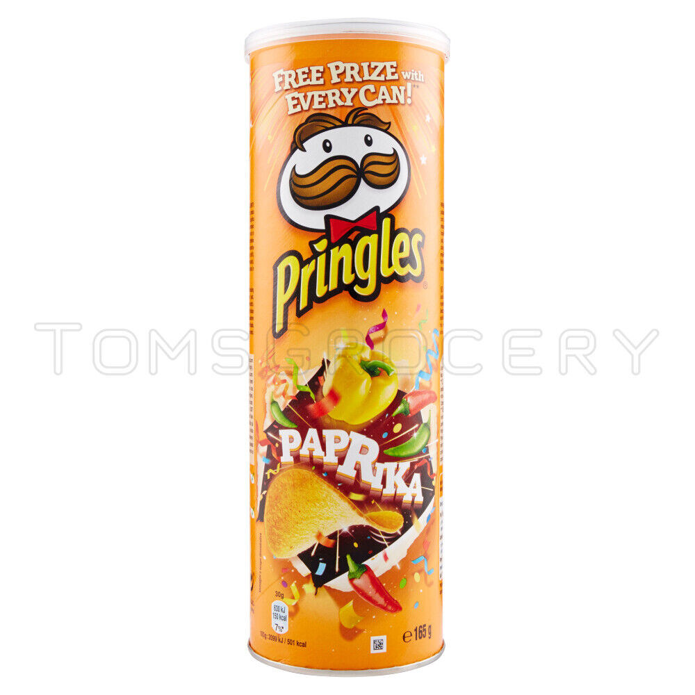 PRINGLES PAPRIKA Flavor Potato Chips 165g 5.3oz